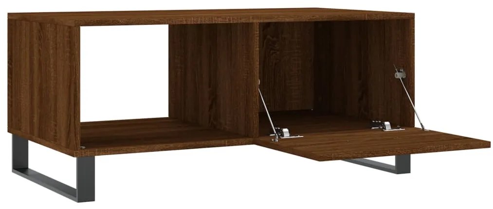 Mesa centro 90x50x40 cm derivados de madeira carvalho castanho