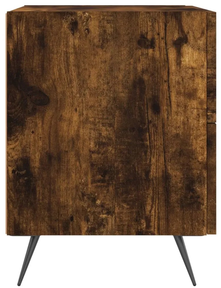 Mesa cabeceira 40x35x47,5 cm derivados madeira carvalho fumado