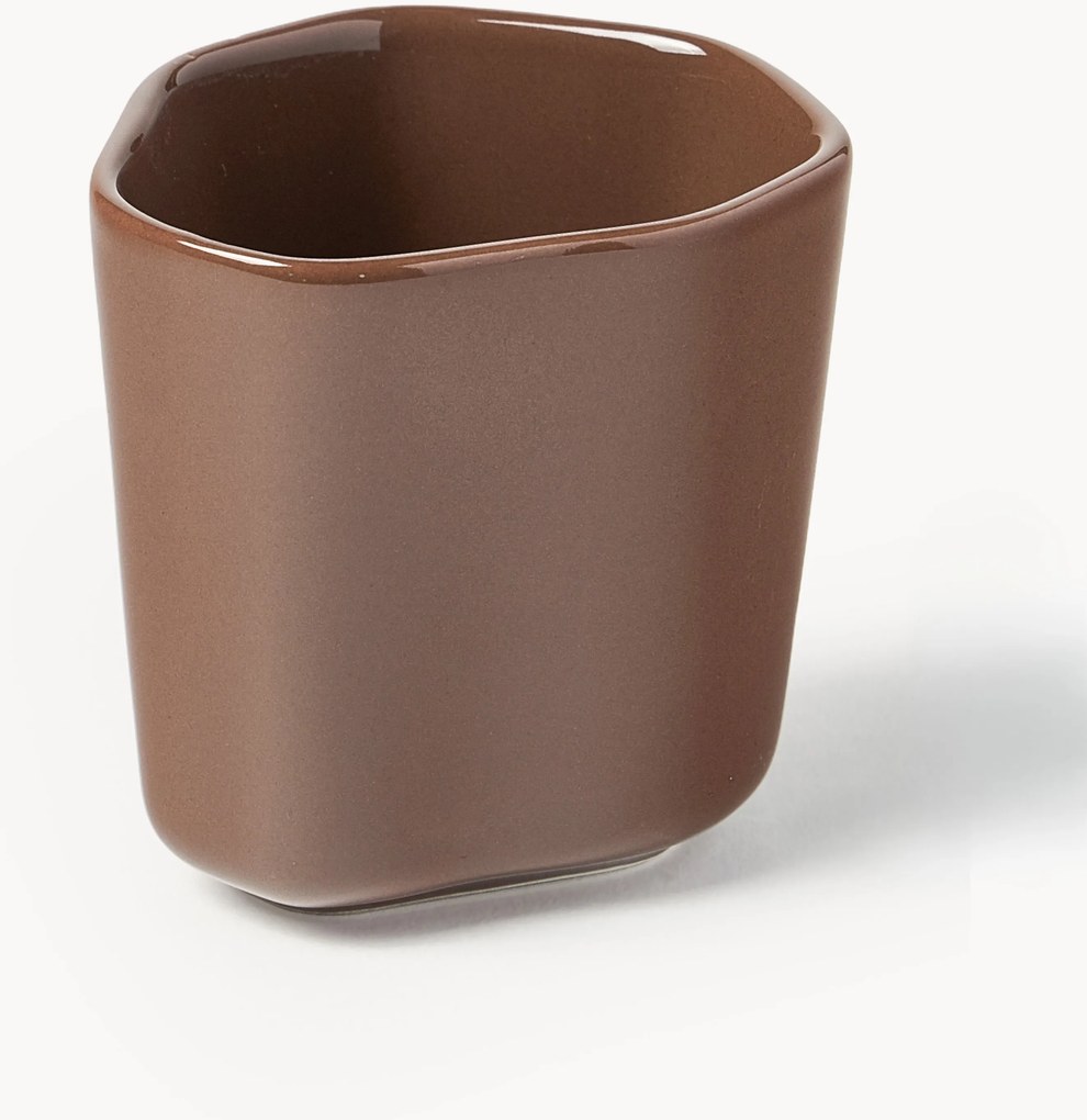 Chávenas de café expresso em porcelana com forma orgânica Joana, conjunto de 4