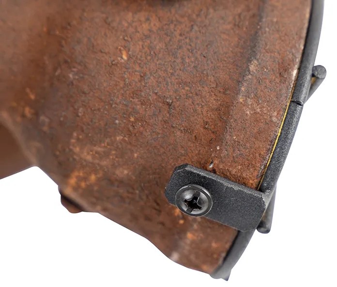 Projetores de teto industriais 3 luzes castanho enferrujado - Sorra