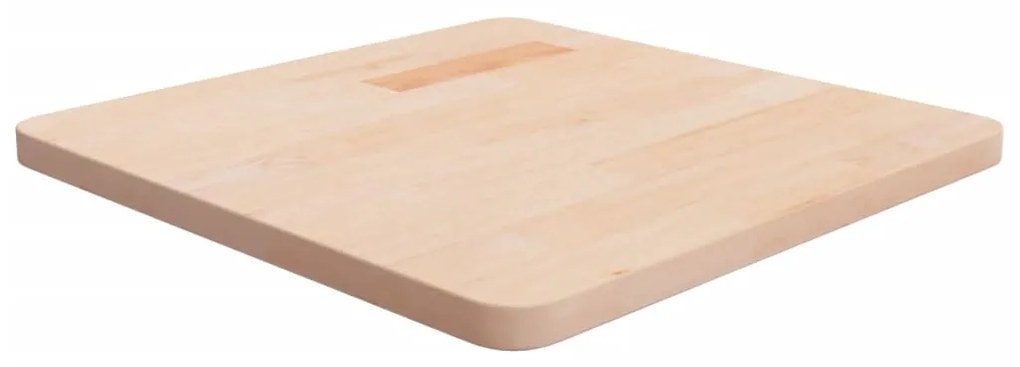 vidaXL Tampo de mesa quadrado 50x50x2,5 cm carvalho maciço não tratado