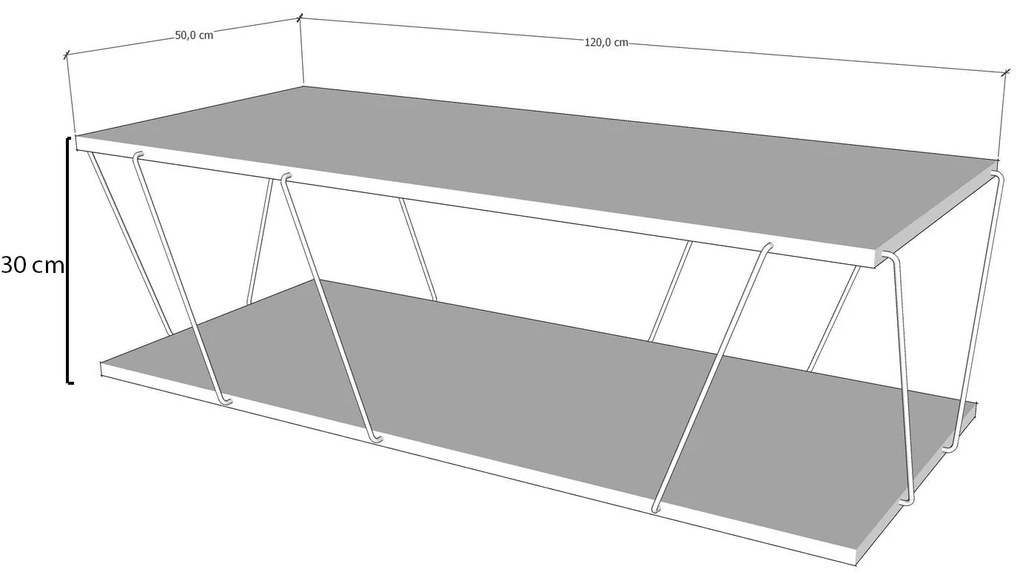 Móvel de TV Labranda – Amarelo – 120x30x50 cm | Tribo Home