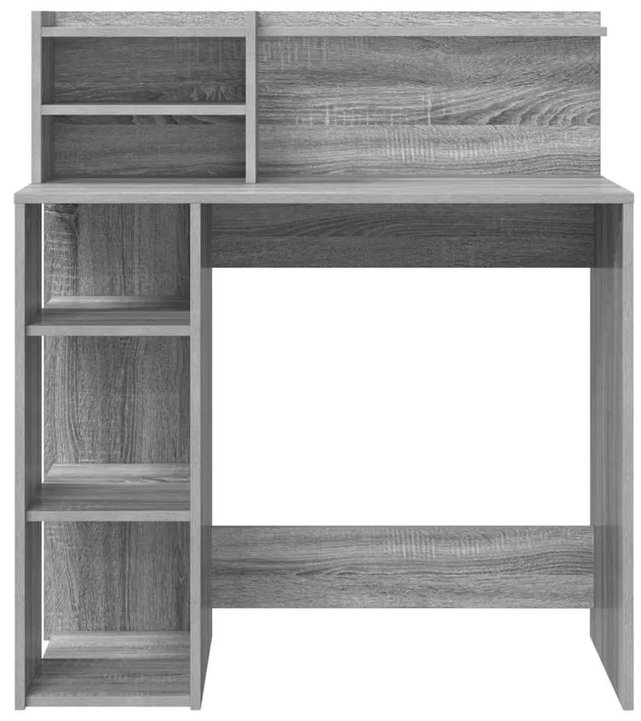 Secretária com Armazenamento Cinza Sonoma 90x48x101.5 cm Derivados de