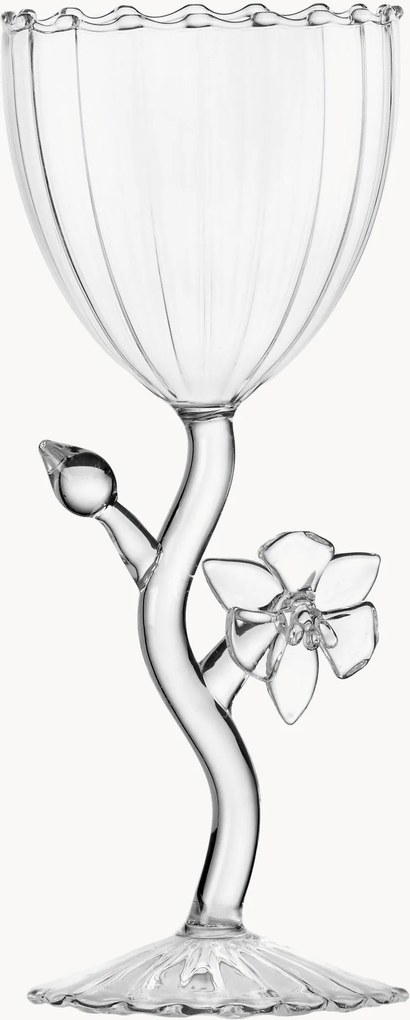 Copo de vinho de borossilicato artesanal Botanica