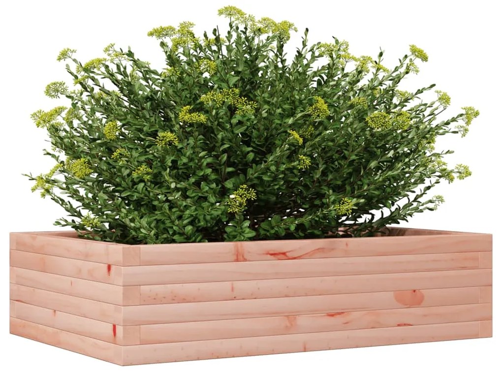 Vaso/floreira de jardim 90x60x23 cm madeira de douglas maciça