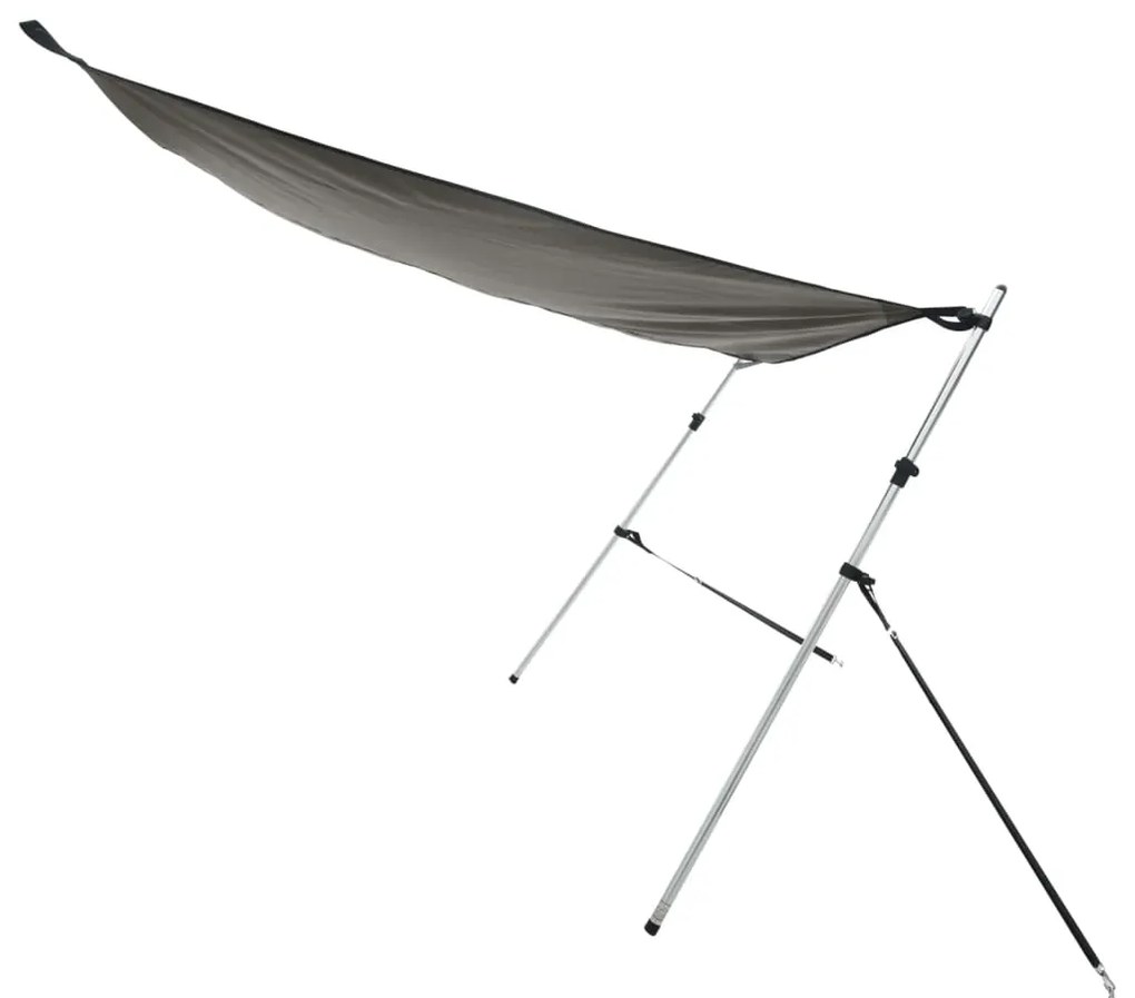 Extensão de toldo em T 170x170x(115-183) cm antracite