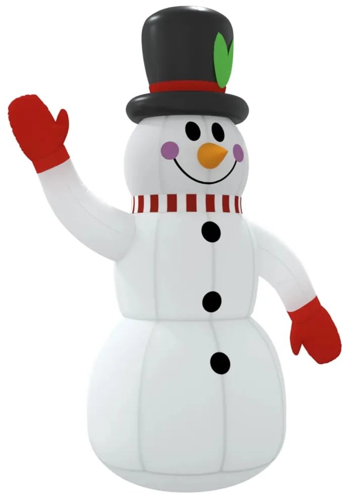 Boneco de neve insuflável com luzes LED 120 cm