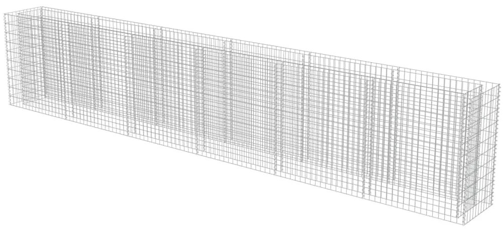 Canteiro elevado/cesto gabião 540x50x100 cm aço galvanizado