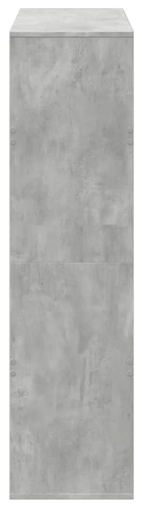 Estante 100x33x125,5 cm derivados de madeira cinzento cimento