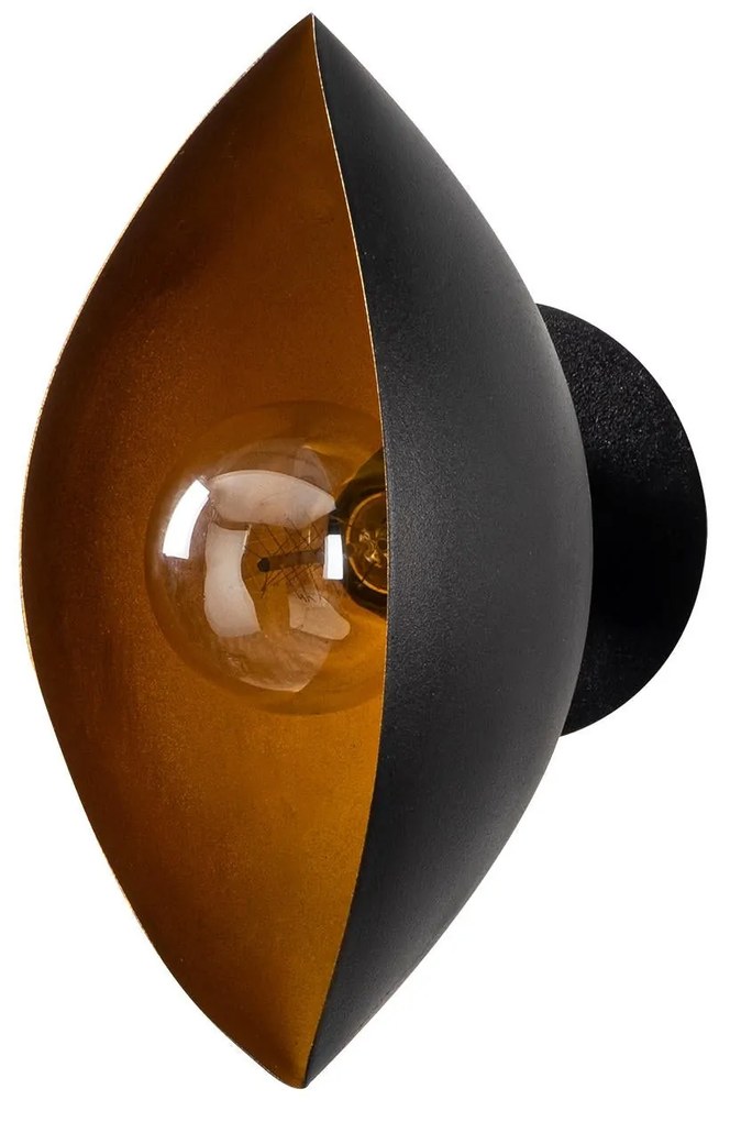 Aplique de Parede Sivani – Preto – 15 x 18 cm