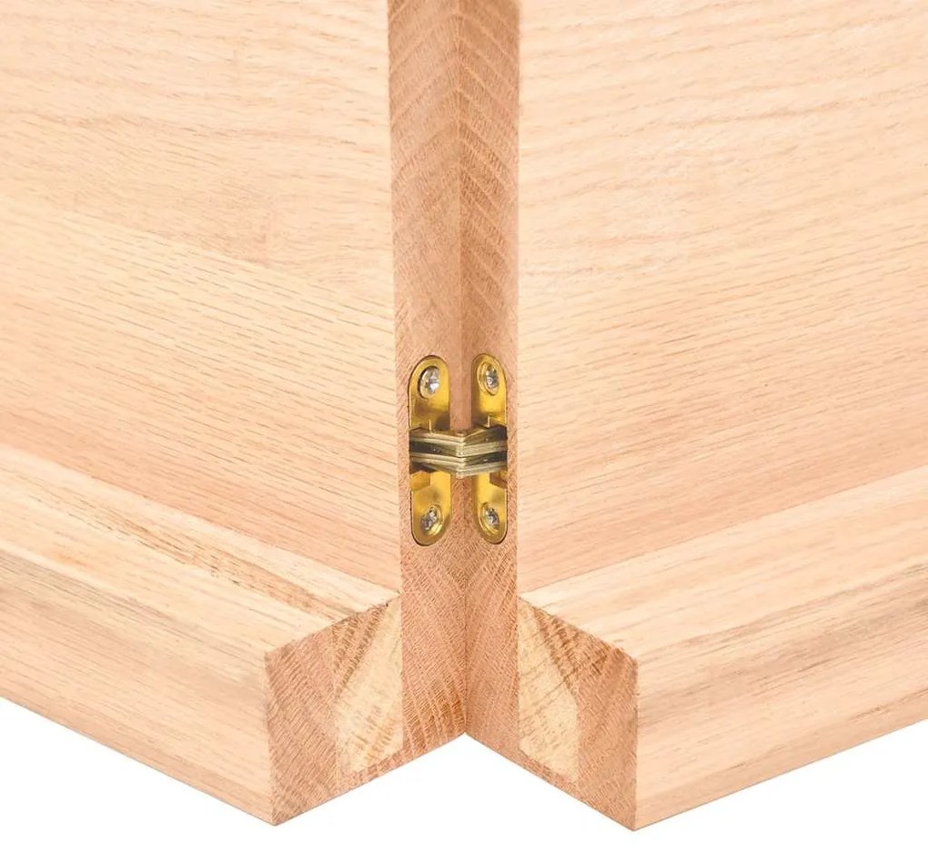 Prateleira de parede 120x50x(2-6)cm carvalho maciço não tratado