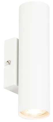 Candeeiro de parede moderno branco 2 luzes - Jeana