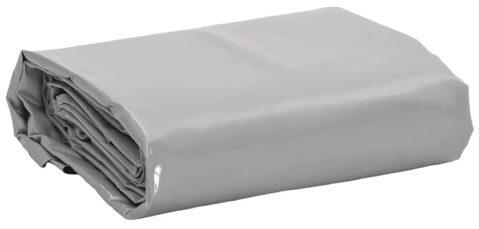 vidaXL Lona 3,5x5 m 650 g/m² cinzento