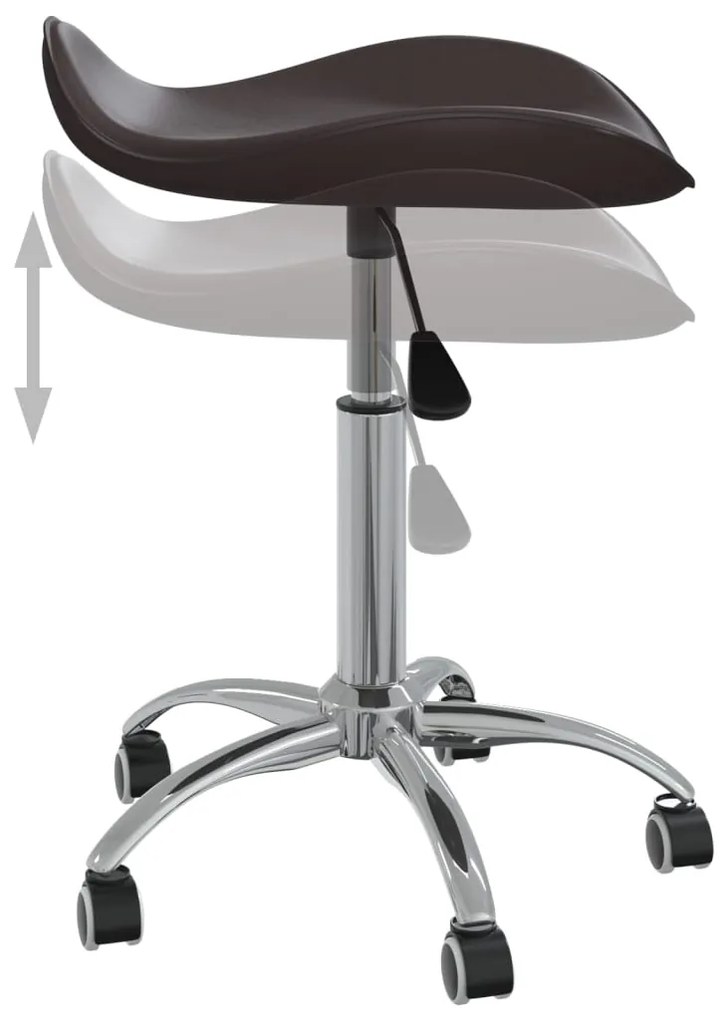 Banco de salão/spa couro artificial castanho