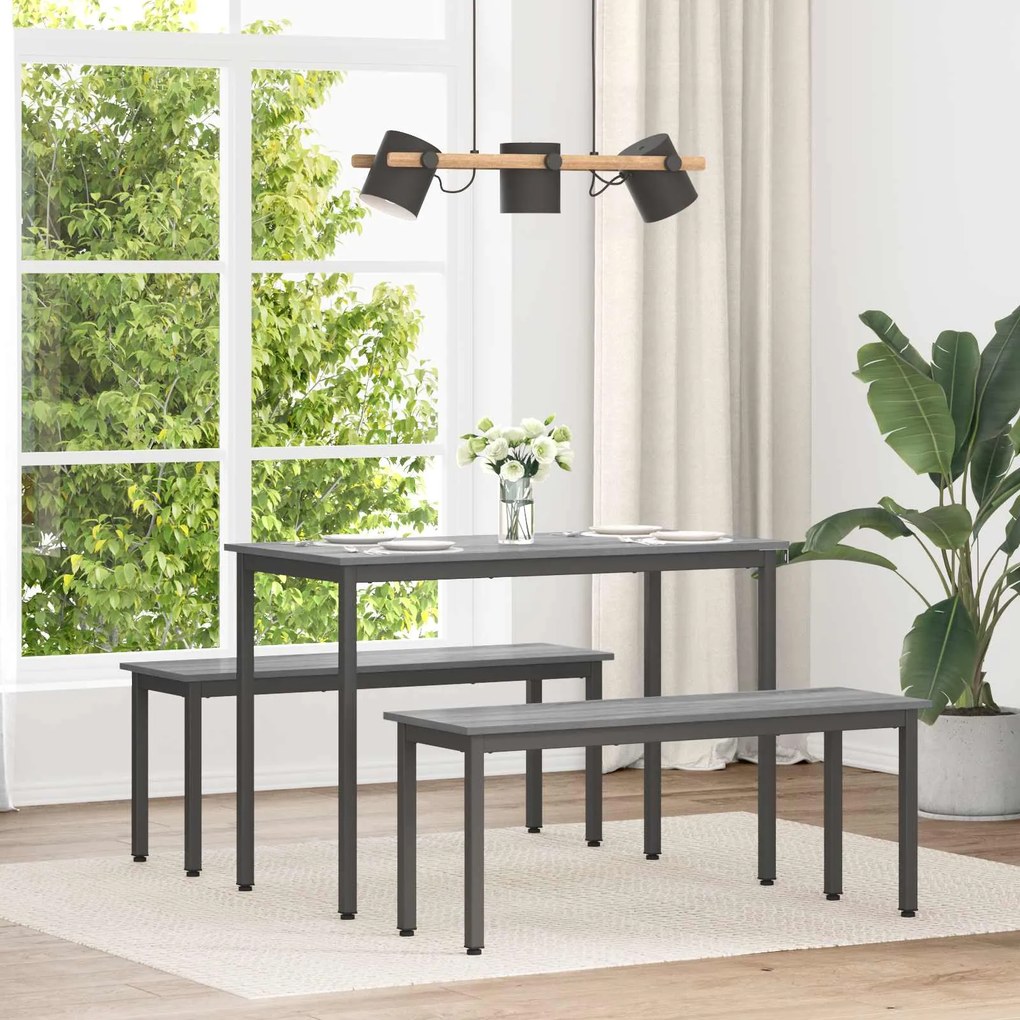 vidaXL Mesas de jantar METAL