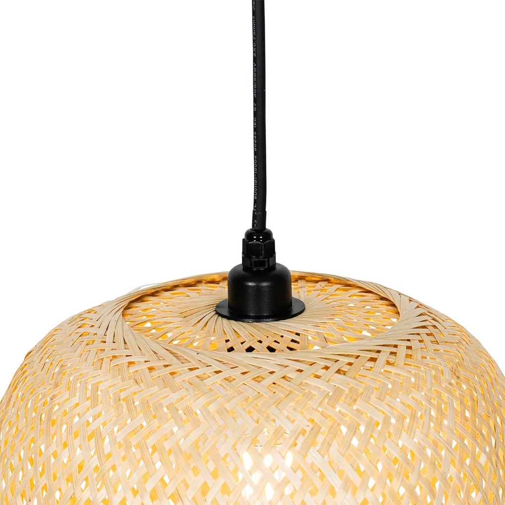 Candeeiro de teto exterior oriental bambu IP44 - Carlos Oriental