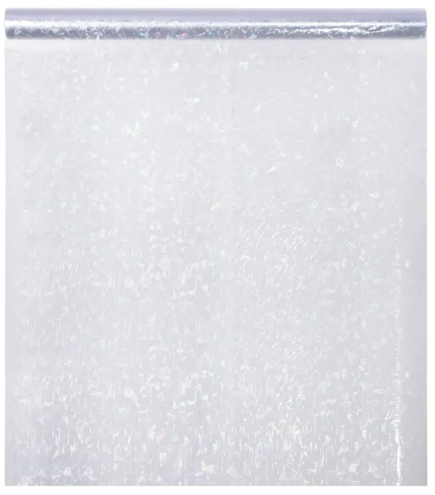 Películas para janela 3 pcs PVC fosco padrão arco-íris 3D