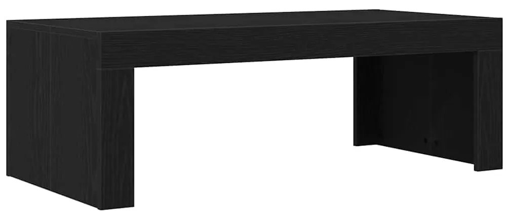 Mesa de Centro vidaXL Preto Carvalho 102x50x35 cm Madeira Engenheirada