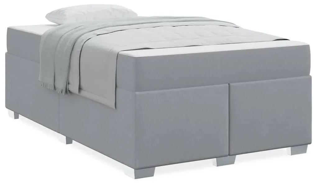 Estrutura da Cama Outros Cinzento-claro 120 x 190 cm tecido