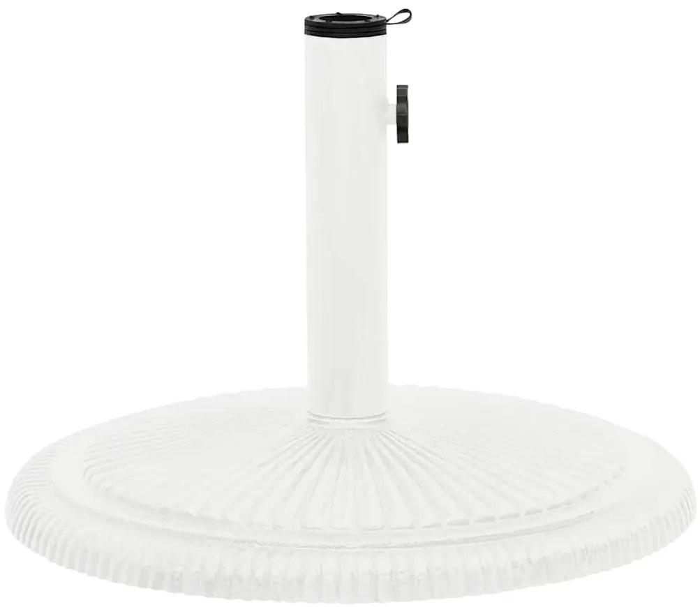 Base para guarda-sol ferro fundido 45x45x30 cm branco