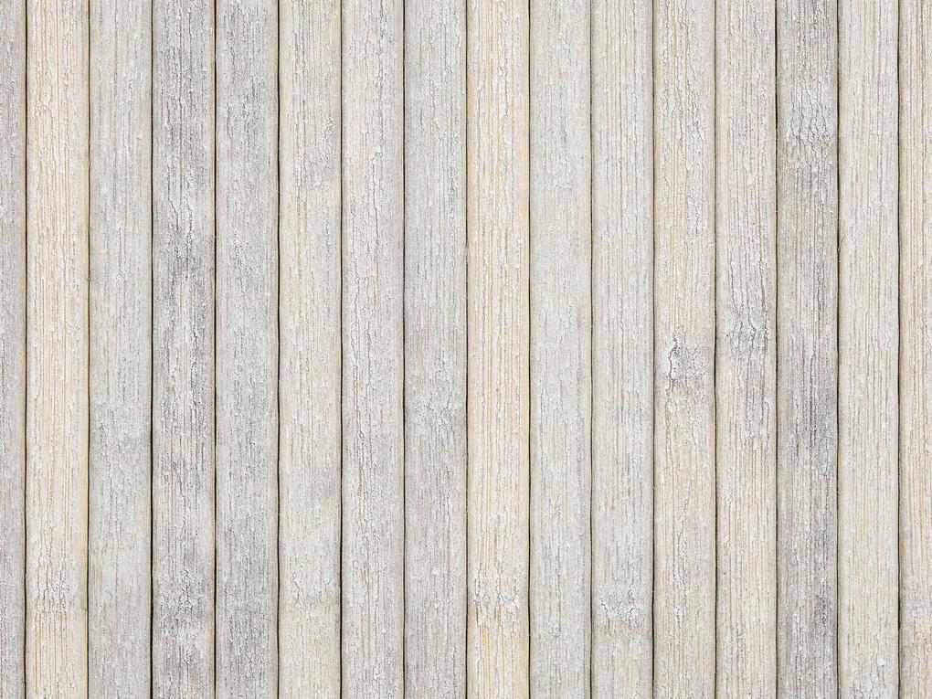 Cesto em madeira de bambu cinzenta 60 cm KANDY Beliani