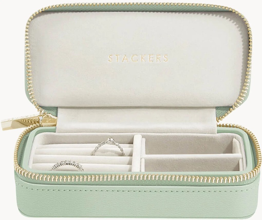 Caixa de viagem para joias Sage Green