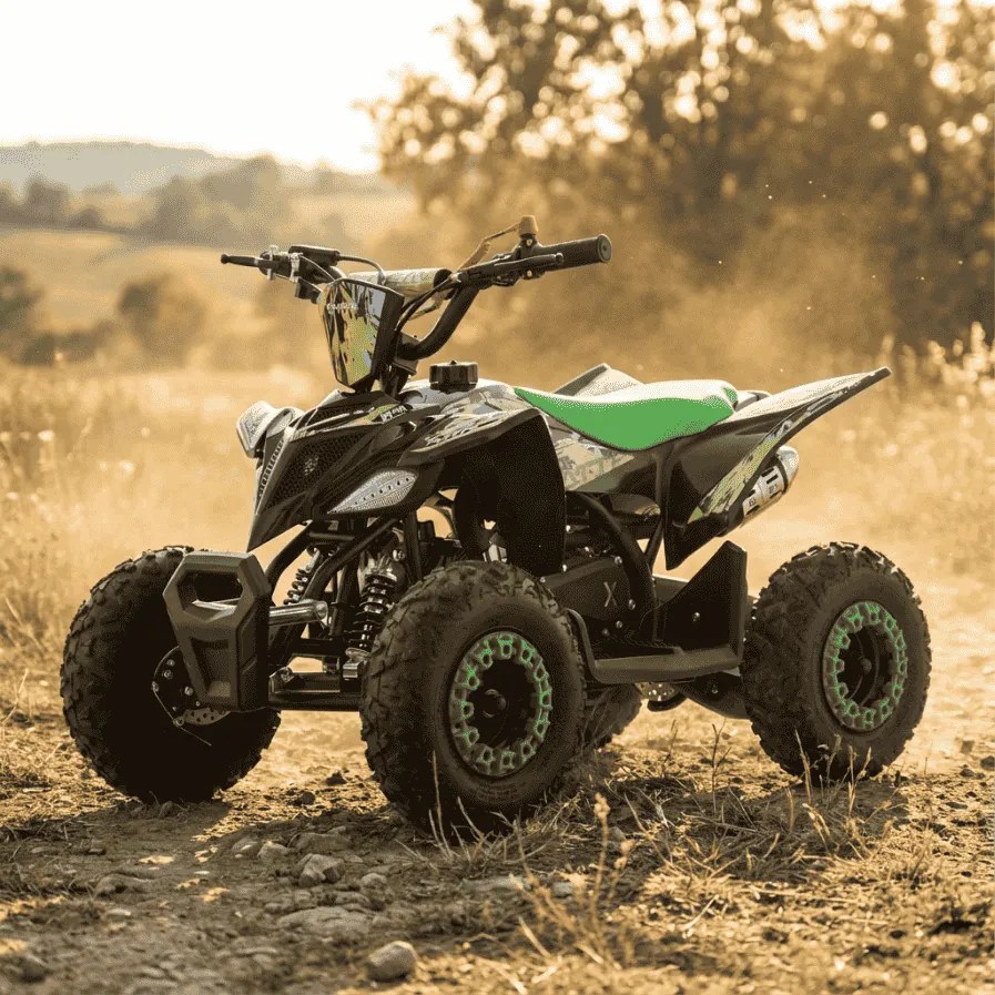 MINI MOTO 4 GASOLINA PARA CRIANÇAS 49cc Roan Ratte R6 4.5cv Verde