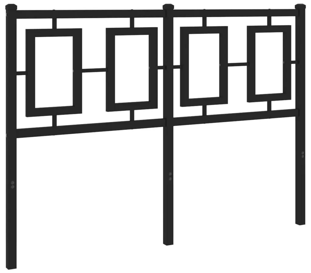 Cabeceira de cama 120 cm metal preto