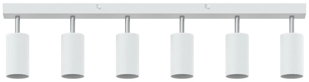 Spotlight de Teto 6 Direções Ajustáveis Branco GU10