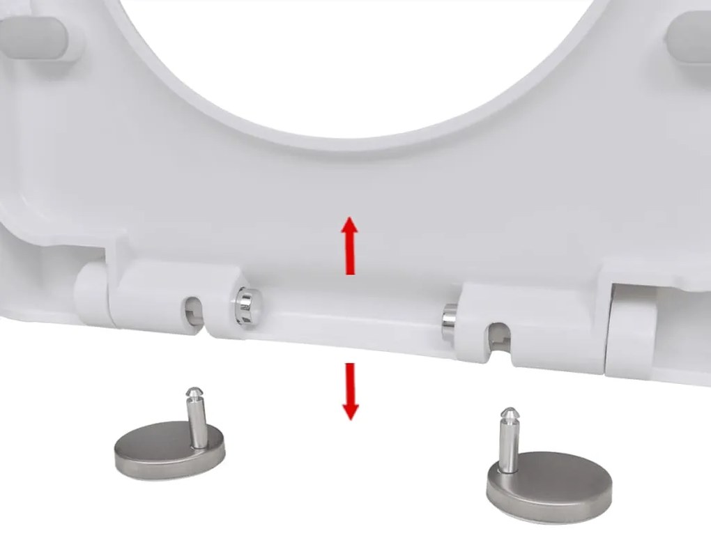 Tampo sanita fecho suave design remoção rápida quadrado branco