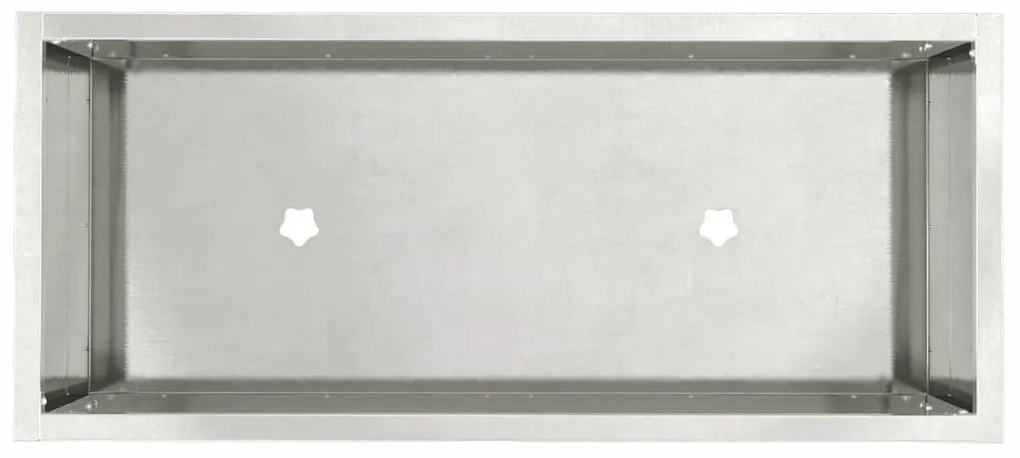 Horta Elevada vidaXL 60x26x45 cm Aço Inoxidável