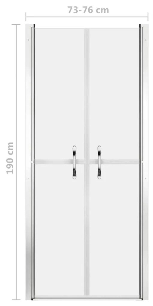 Porta de duche ESG opaco 76x190 cm