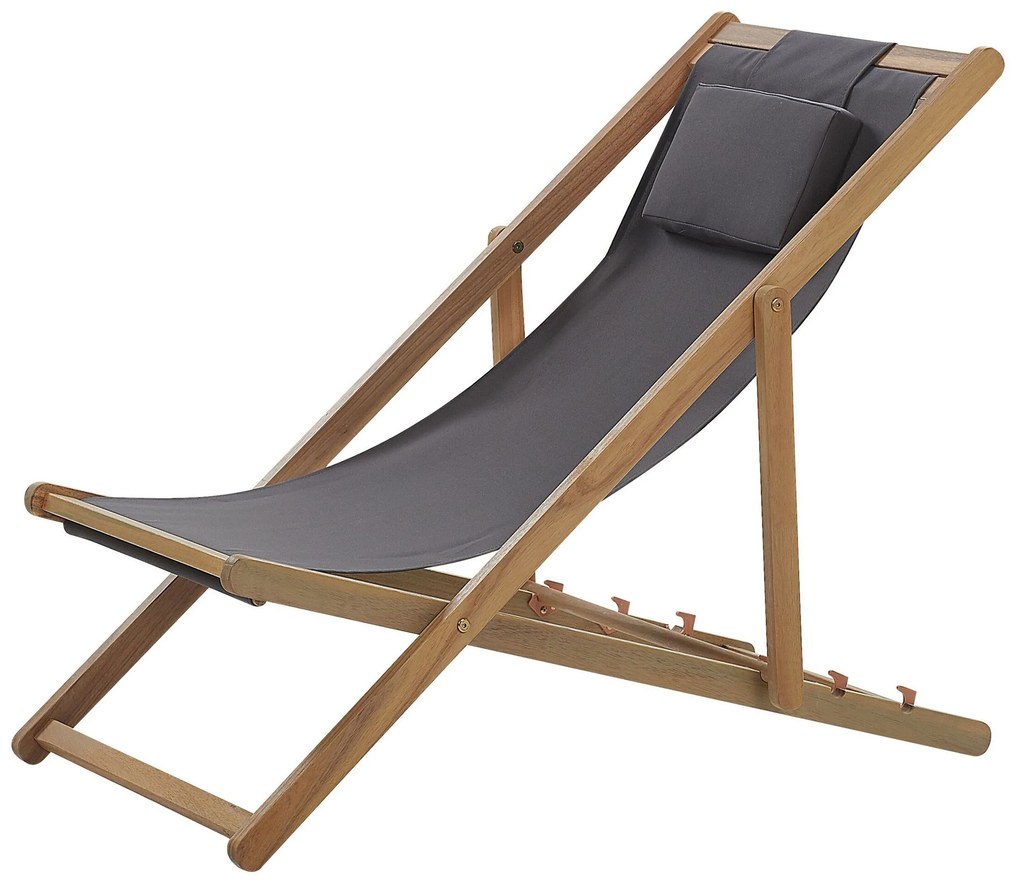 Cadeira de jardim com 2 tecidos à escolha em madeira clara AVELLINO Beliani