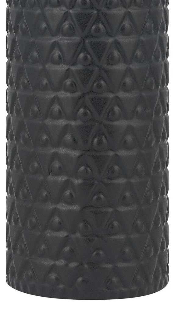 Vaso de cerâmica grés preta 39 cm ARSIN Beliani