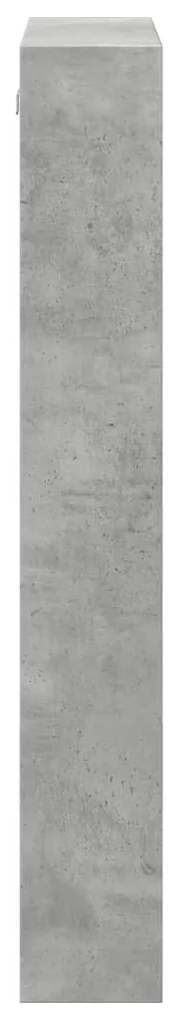 Armário parede 50x15x100 cm derivados madeira cinzento cimento