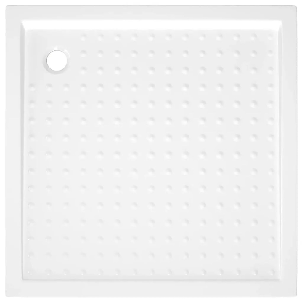 Base de chuveiro com pontos 90x90x4 cm ABS branco