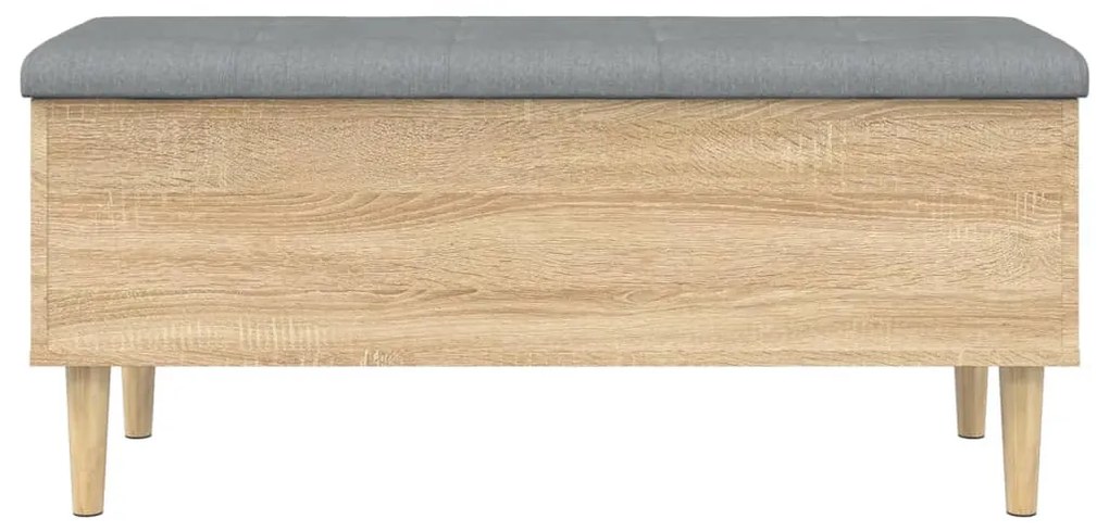 Banco arrumação 102x42x46 cm derivados madeira carvalho sonoma
