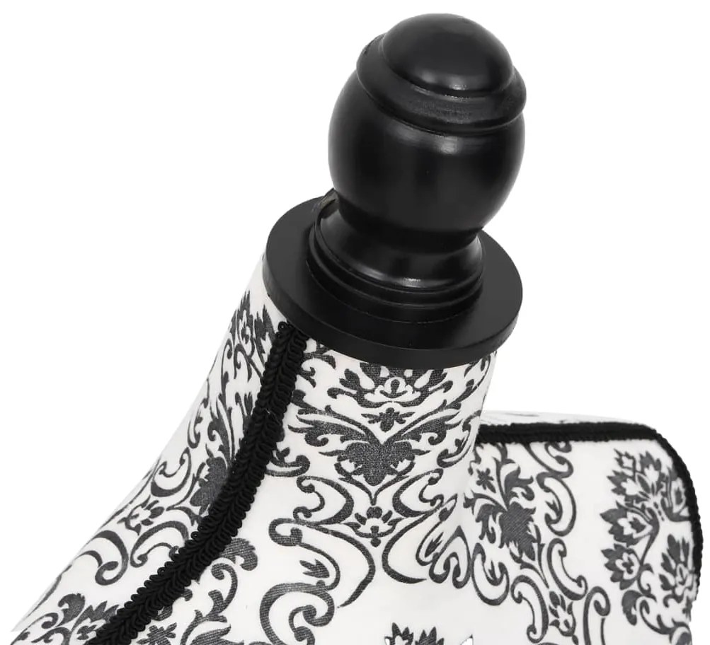 Busto manequim de senhora preto e branco