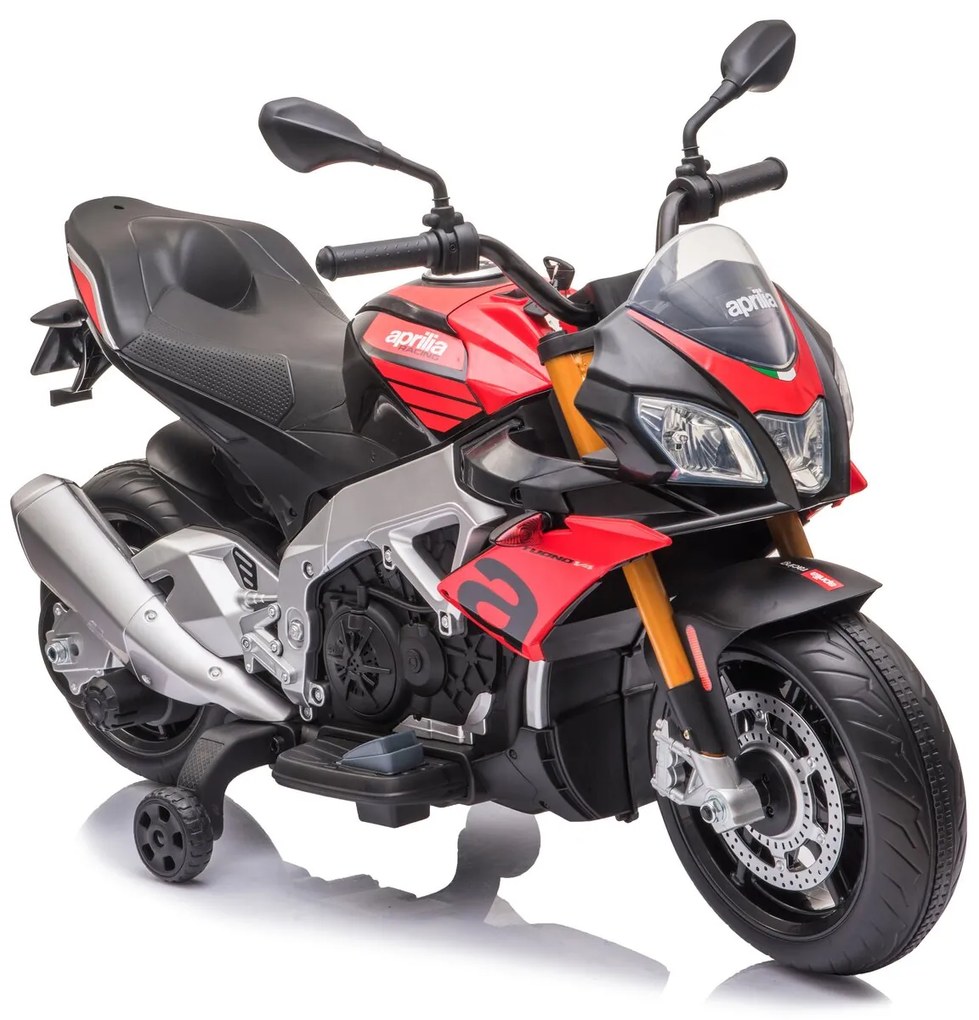 Mota elétrica infantil bateria 12V Aprilia Tuono V4 1100 RR Vermelha