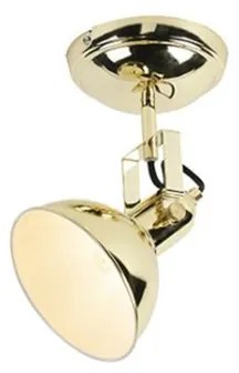 Projetores redondos industriais dourados 1-luz - Tommy