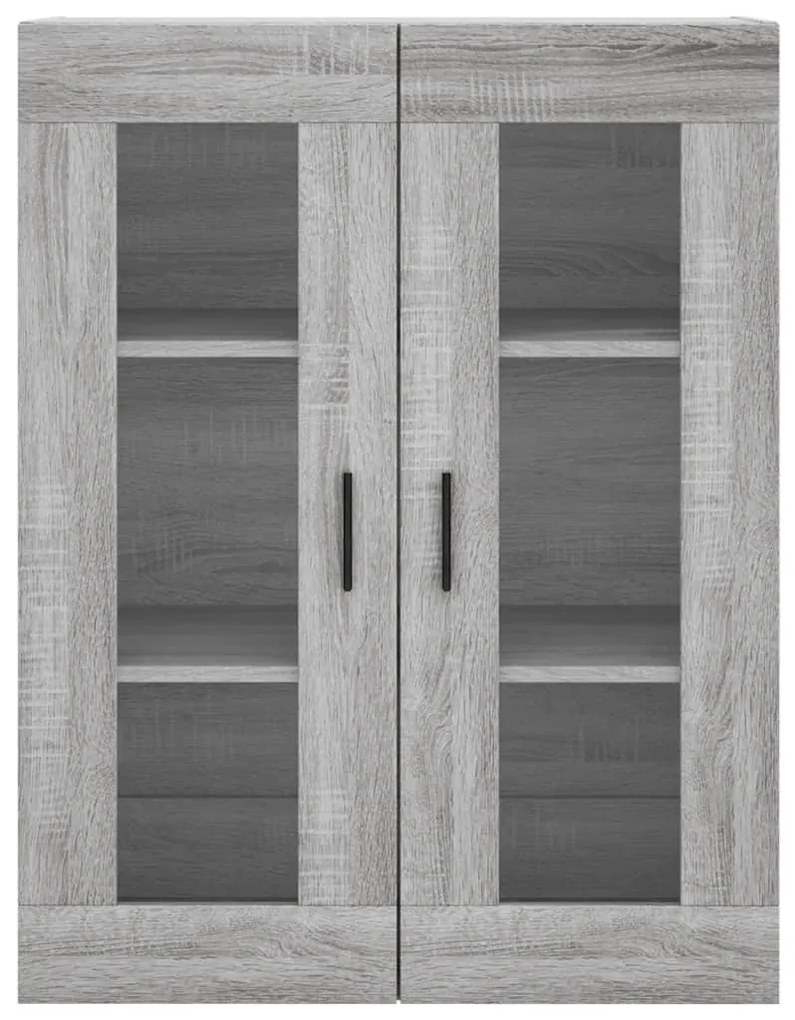 Armário alto 69,5x34x180 cm derivados de madeira sonoma cinza