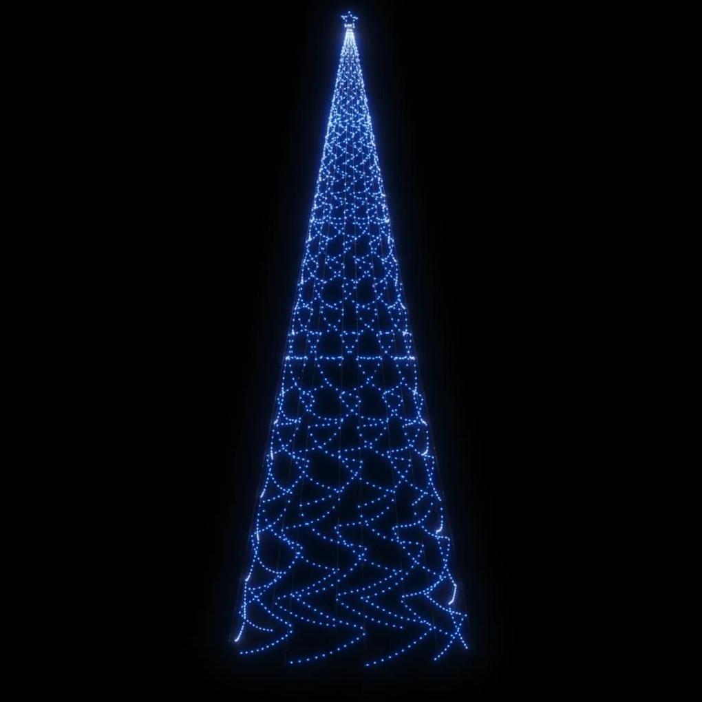 Árvore de Natal com espigão 3000 luzes LED 800 cm azul