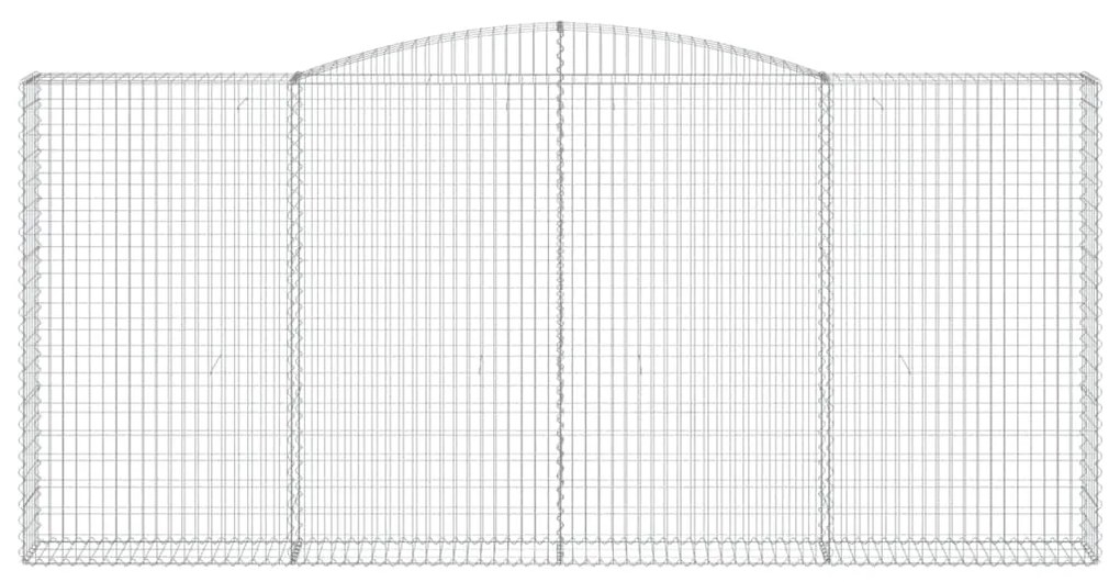Cesto gabião arqueado 400x30x180/200 cm ferro galvanizado
