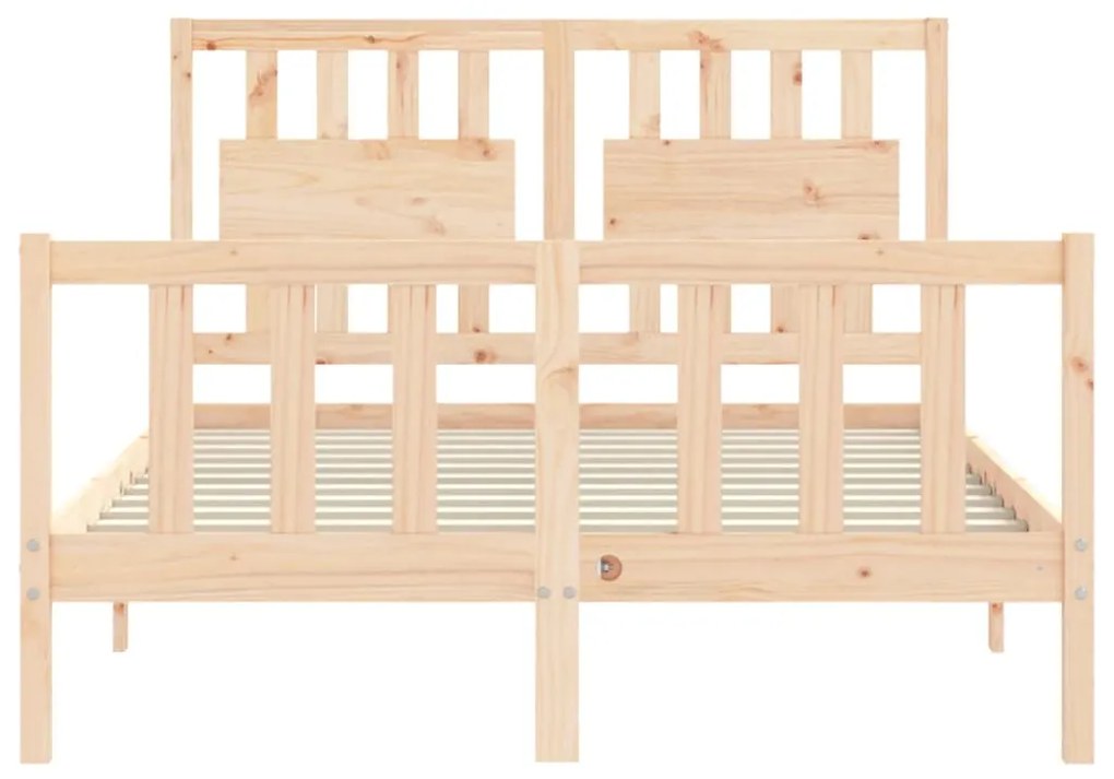 Cama sem colchão 120x200 cm madeira de pinho maciça