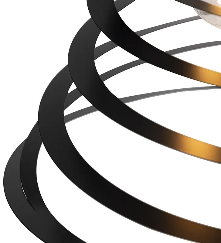 Candeeiro de suspensão design com abajur em espiral 50 cm - Scroll Design,Moderno
