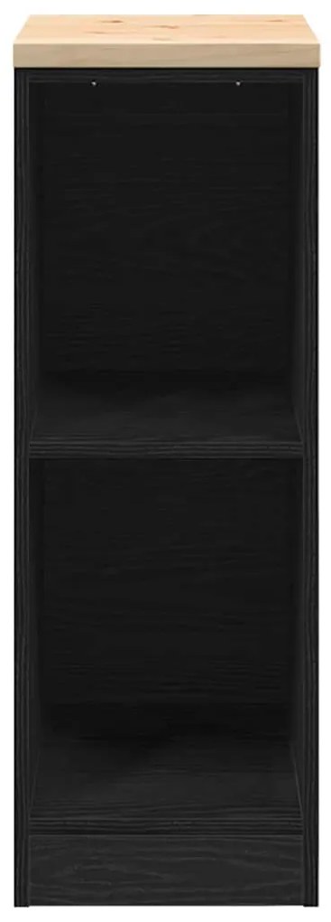 Armário de arrumação de garagem Preto 30x51x85 cm