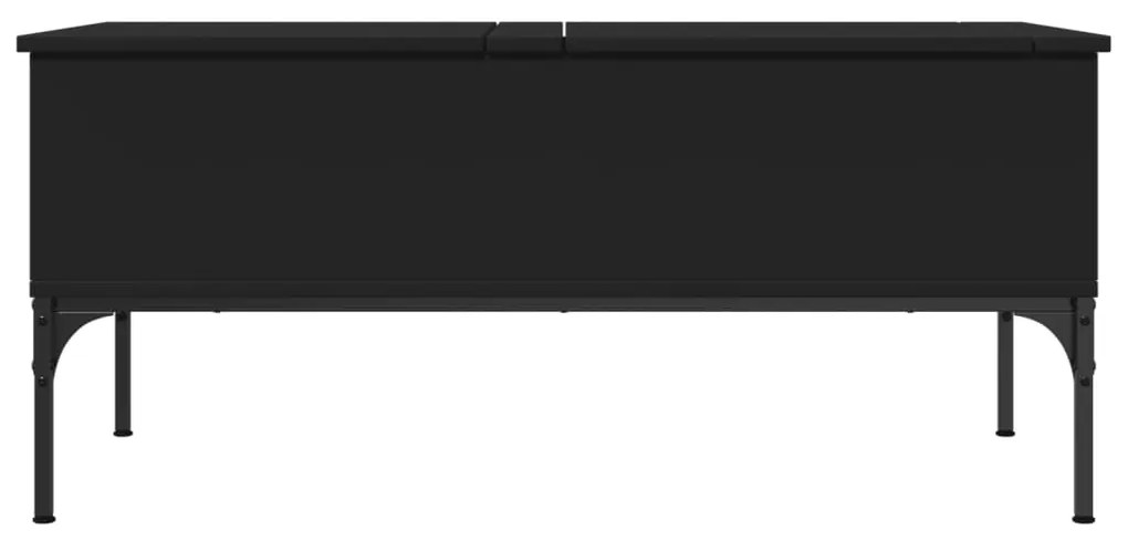 Mesa de centro 100x50x45 cm derivados de madeira/metal preto