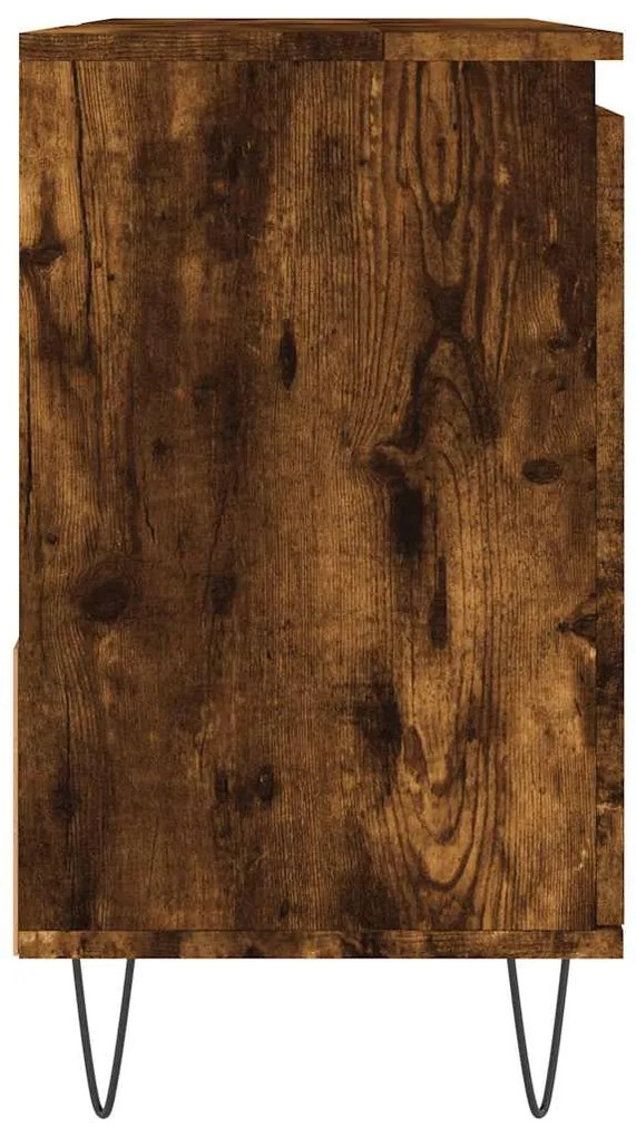 Armário casa de banho 65x33x60 cm madeira carvalho fumado