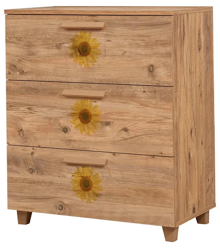 Cômoda Leva Gravis – Pinho Atlântico – 80 cm x 95 cm x 43 cm