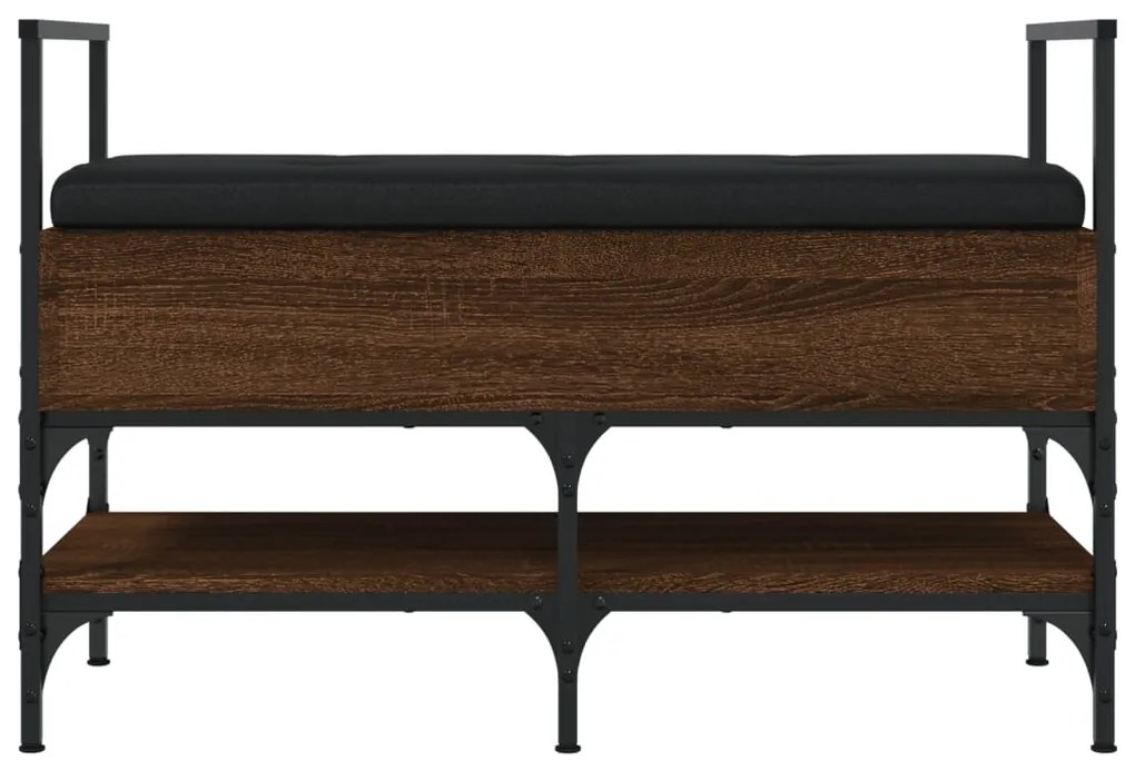 Banco sapateira 85,5x42x57,5cm deriv. madeira carvalho castanho